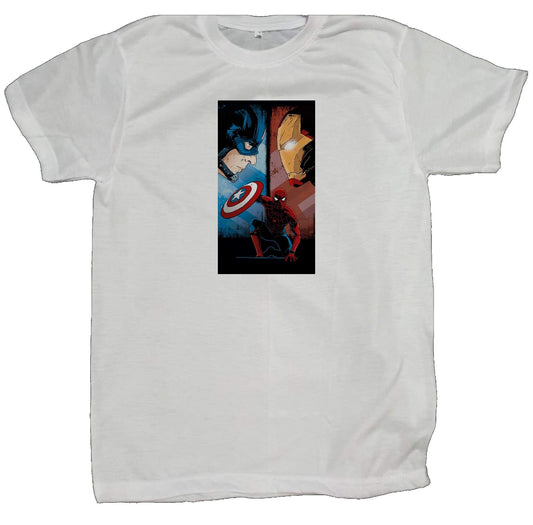 Marvel t- shirt fat White 26