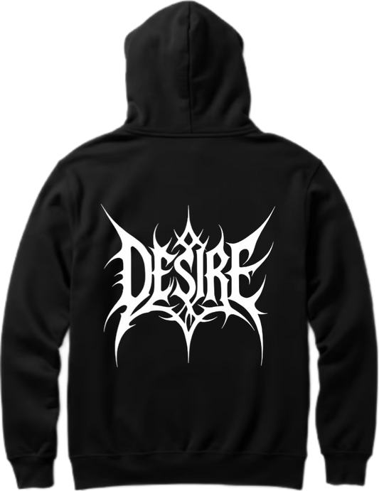 Goth Oversize Hoodie Black Back 26