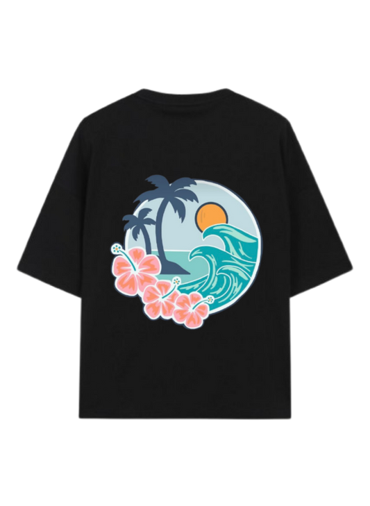 Summer Vibes t- shirt Black Back 26