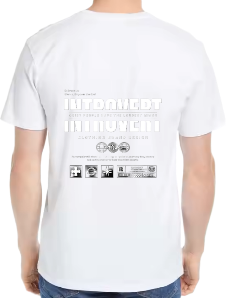 INTDOVEDT t- shirt Over Size White Back 109