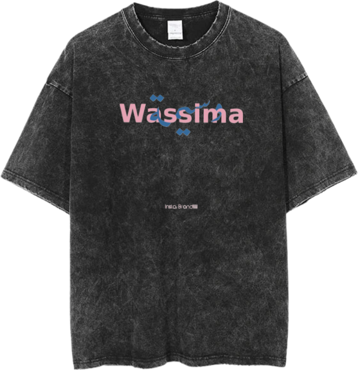 names t- shirt One Size Washed Wassima 26