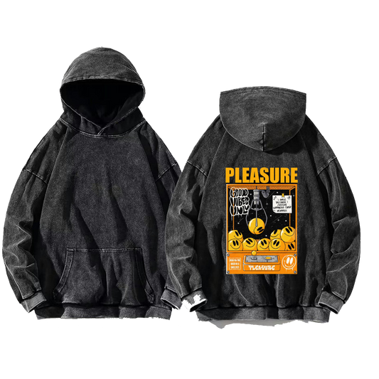 PLEASURE One Size hoodie Washed Back 26