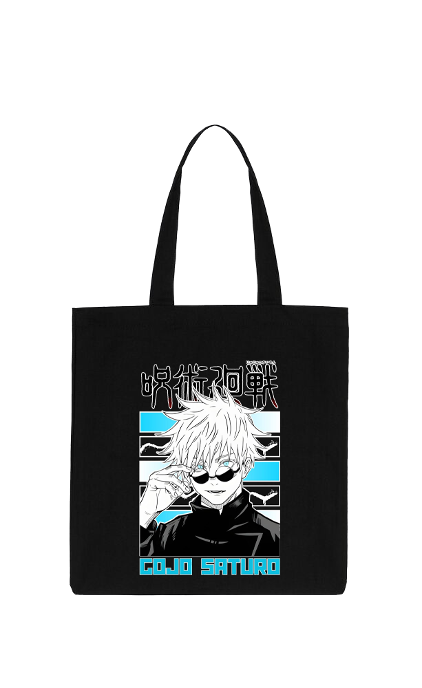 jujutsu kaisen GOJO  tote bag Black 26