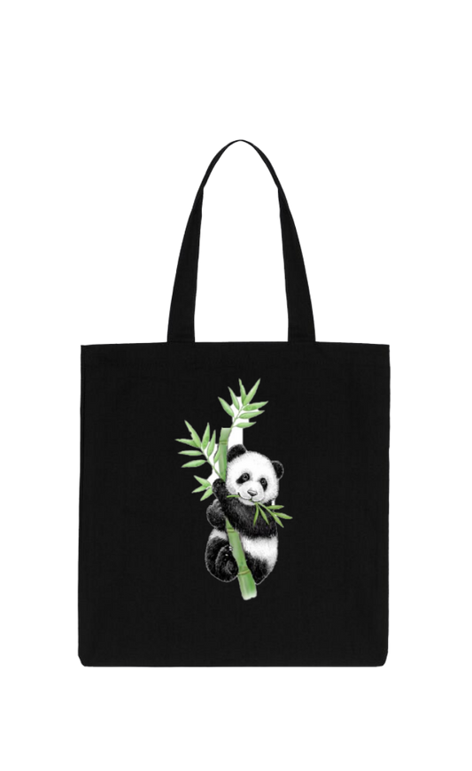 PANDA tote bag Black 26