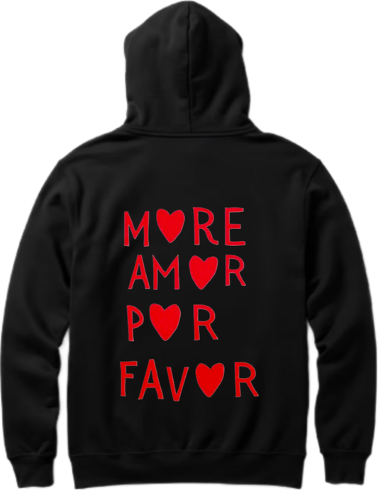 VaIentine coupIe Oversize Hoodie Black Back 26