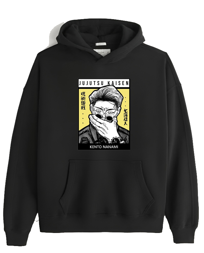 jujutsu kaisen GOJO Oversize  Hoodie Black 26