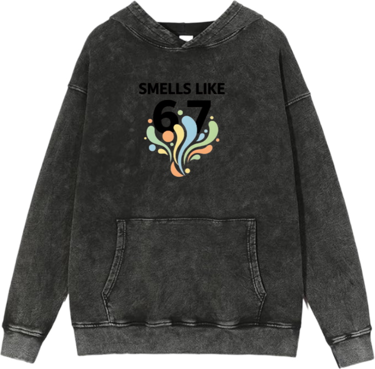67 designs Oversize Hoodie Washed 26