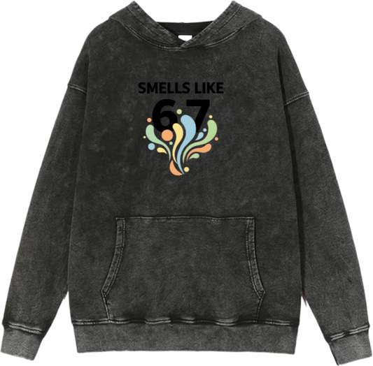 67 designs Oversize Hoodie Washed 26