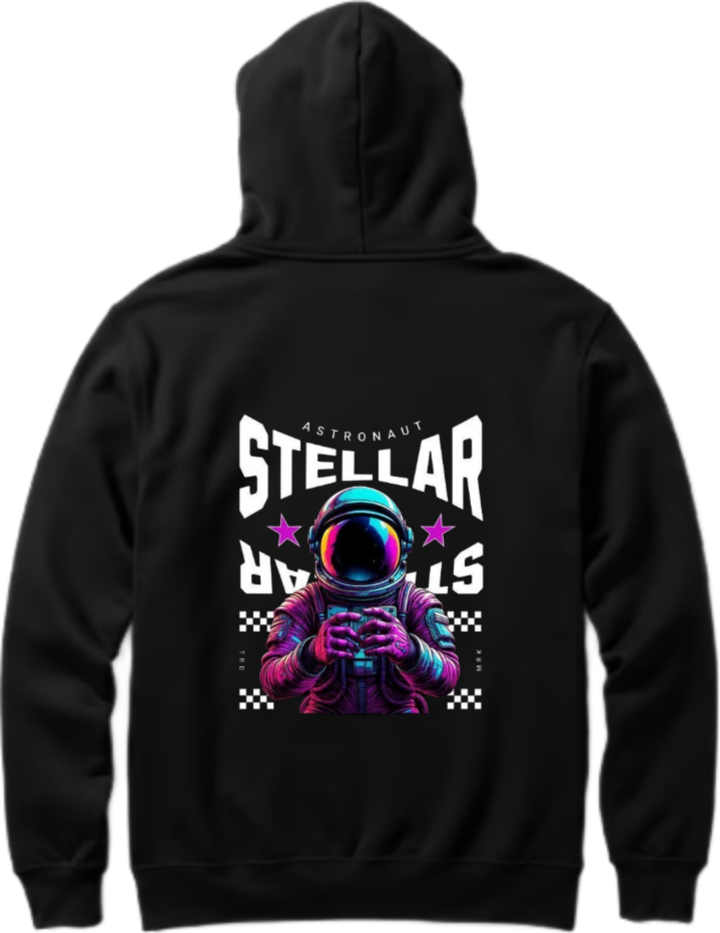 aliens Oversize Hoodie Back Black 19