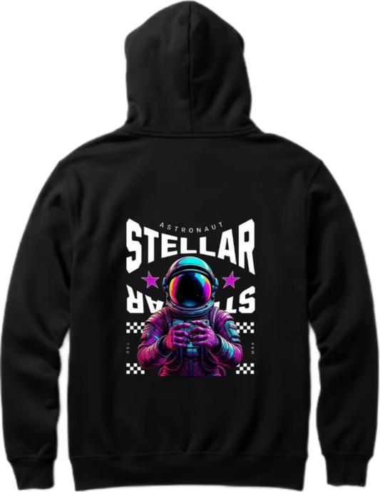 aliens Oversize Hoodie Back Black 19