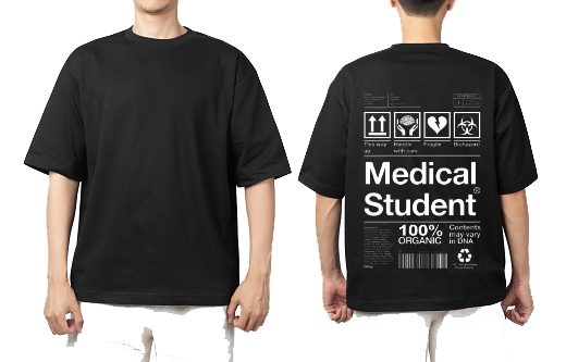 Medical Student One Size t- shirt Black Back 23
