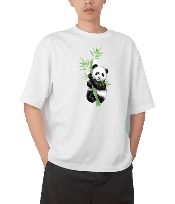 PANDA Oversize Hoodie White 26