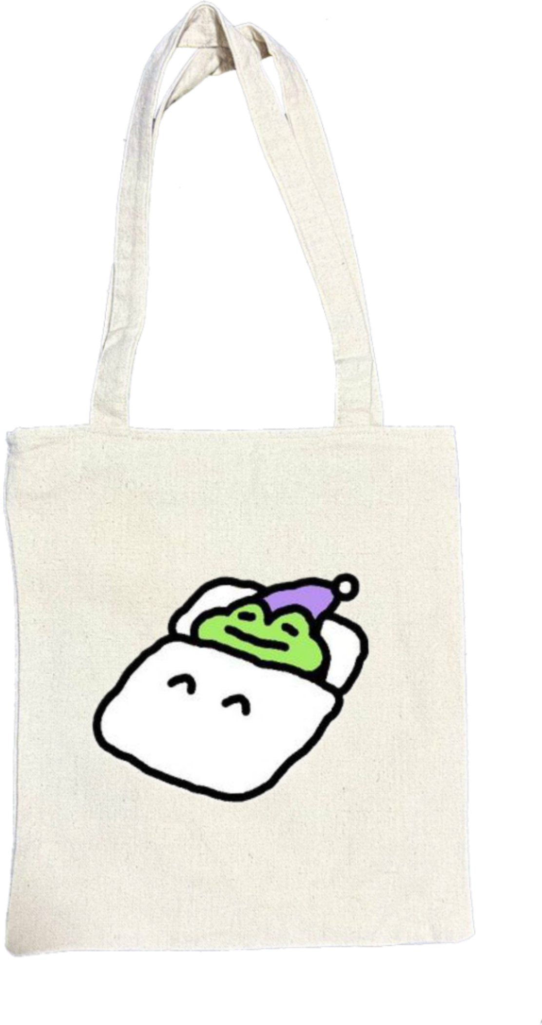Frog tote bag beige 26