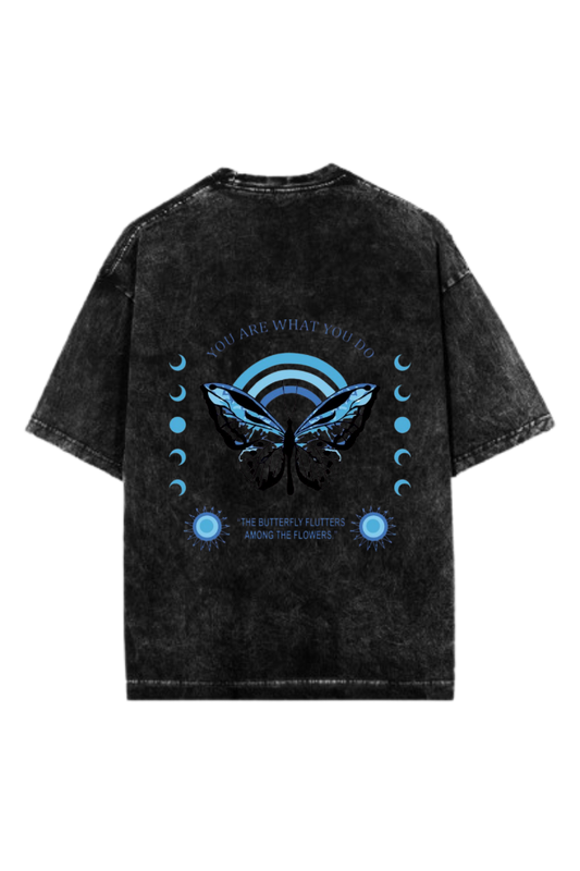 butterflies One Size t- shirt Washed Back 26
