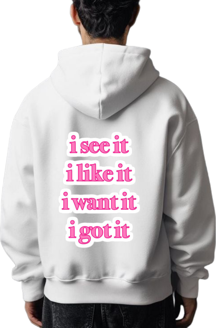 VaIentine coupIe Oversize Hoodie White Back 25