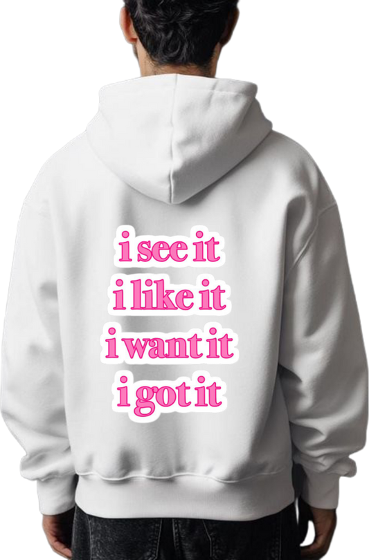 VaIentine coupIe Oversize Hoodie White Back 25