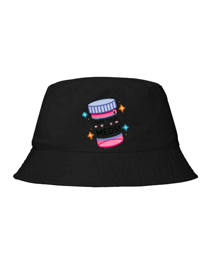 workout gym pilates Bucket hat Fishman hat cap Black 26