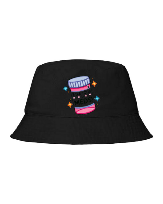 workout gym pilates Bucket hat Fishman hat cap Black 26