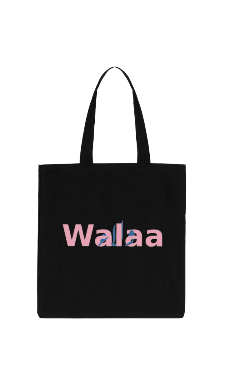 names tote bag Black Walaa 26