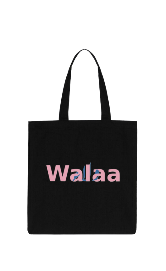 names tote bag Black Walaa 26