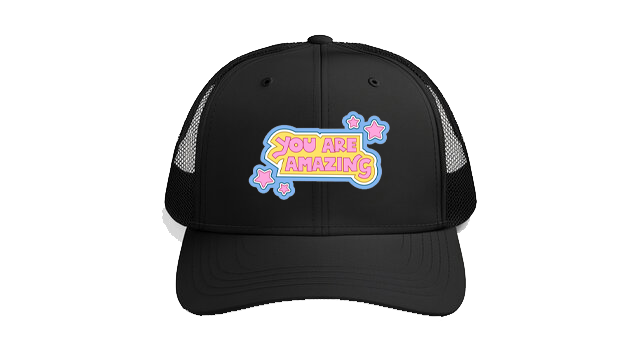 Baseball cap Black YOU ARE AMAZING 74