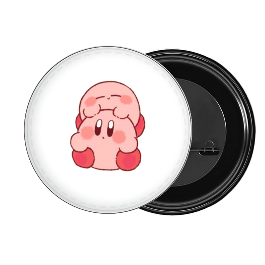 Cute Anime Kirby Bunny Pin Button – Kawaii Pink Rabbit Costume Metal Badge, Aesthetic Backpack & Jacket Accessories, Perfect Gift for Gamers and Anime Fans 26