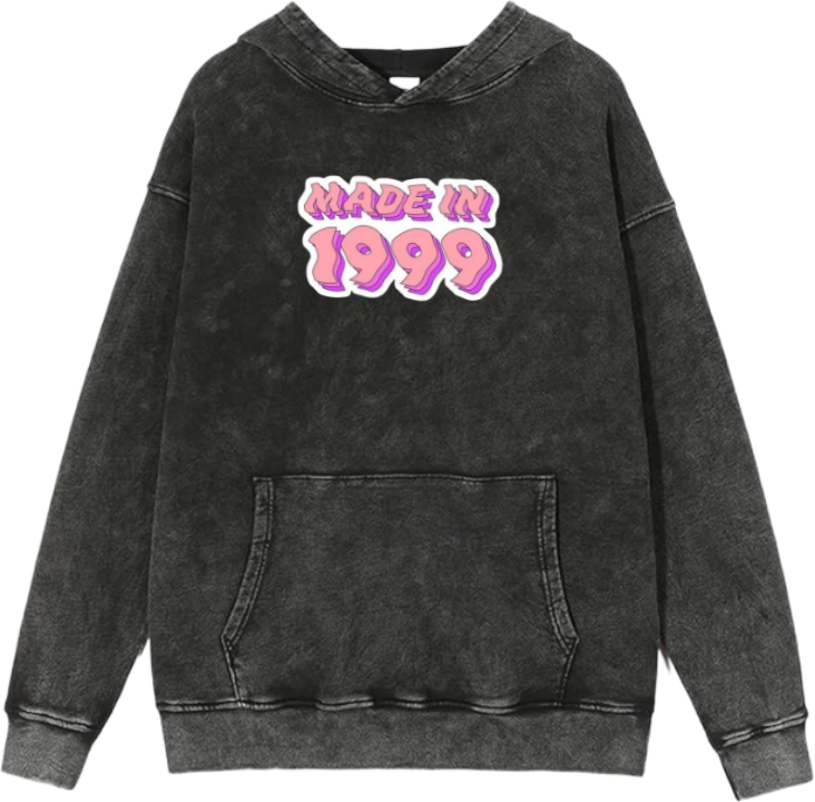 age Oversize  Hoodie Washed gray 1999