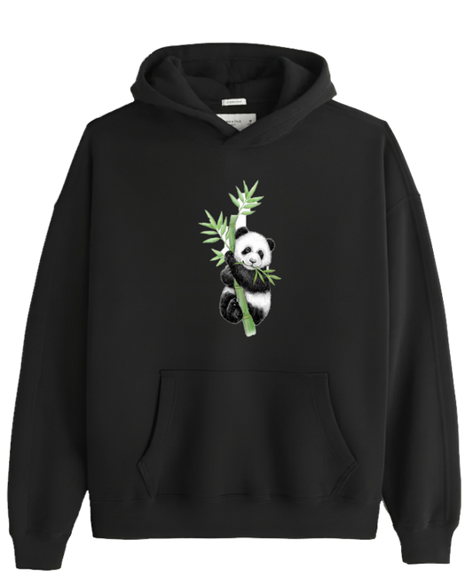 PANDA Oversize Hoodie Black 26
