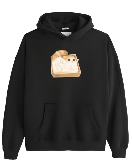 cat Oversize Hoodie Black 26