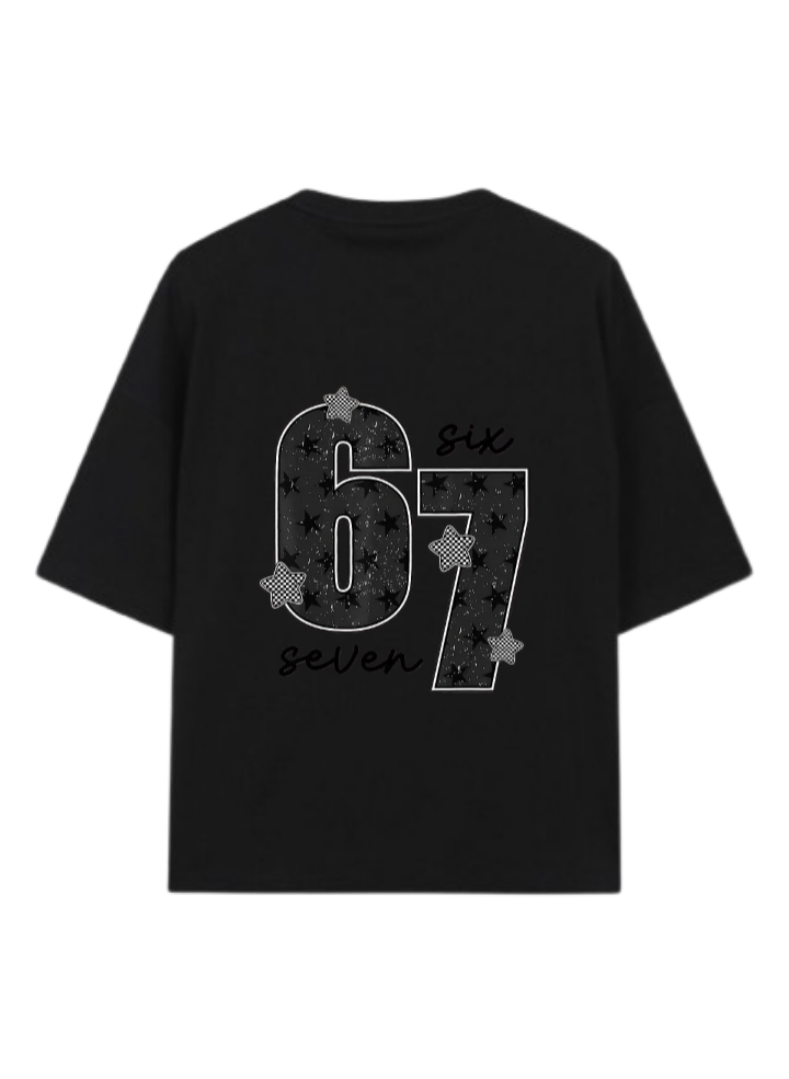 67 designs One Size t- shirt Black Back 25