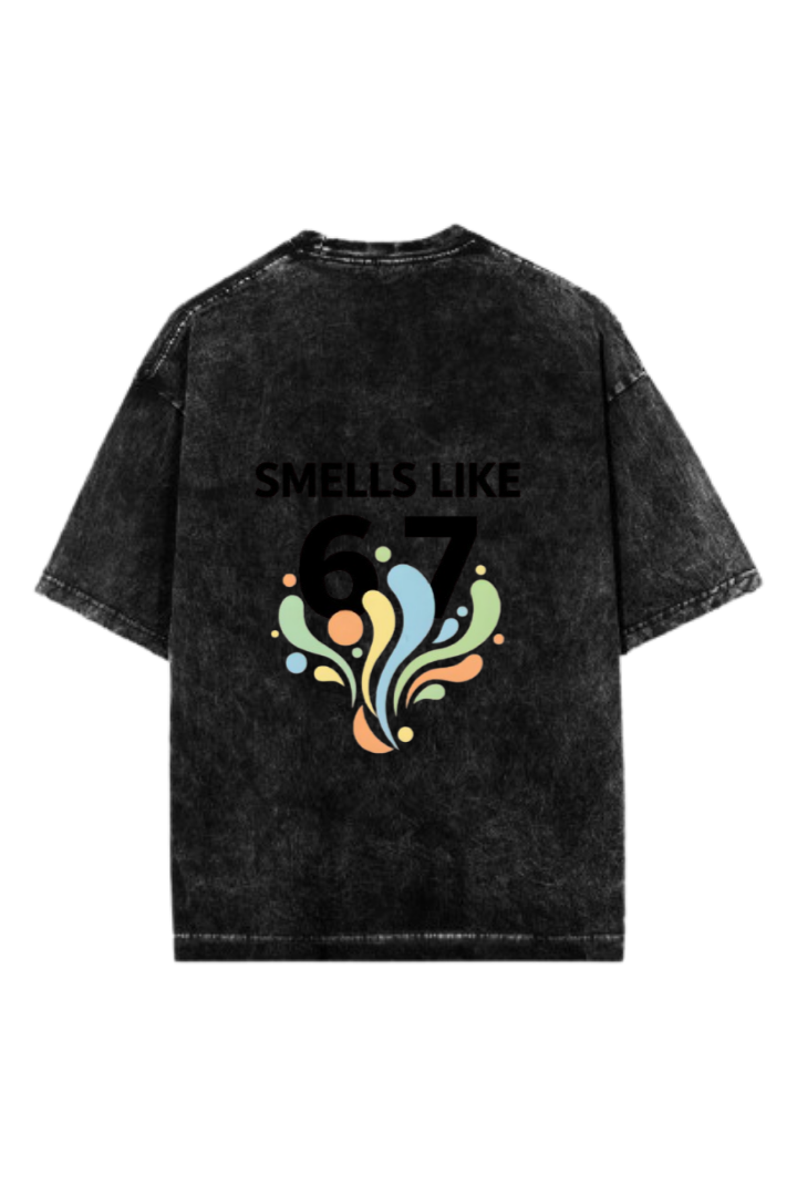 67 designs One Size t- shirt Washed Back 26