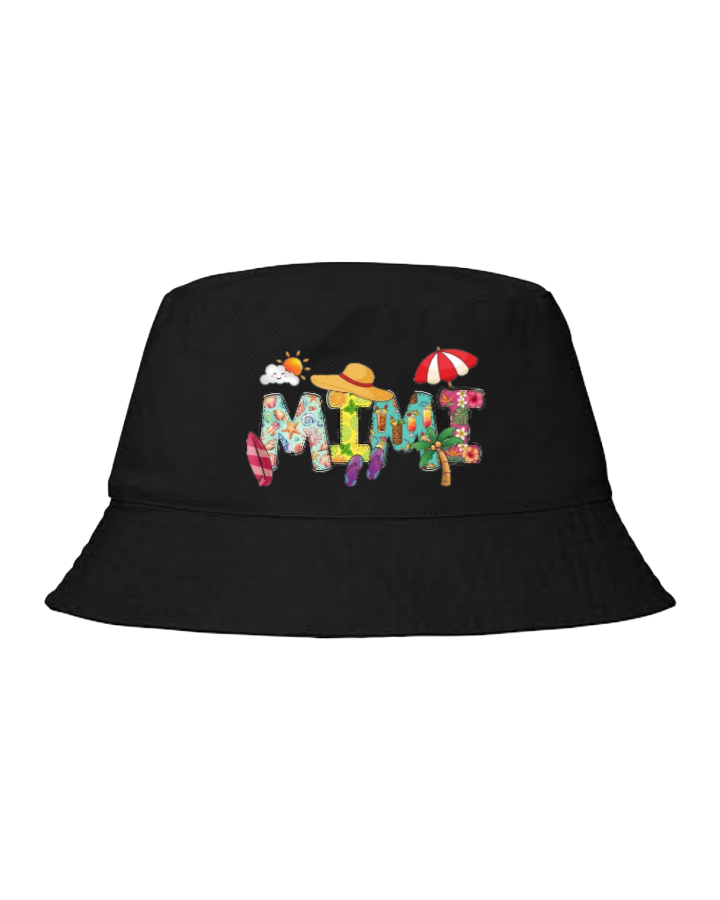 Summer Vibes Bucket hat Fishman hat cap Black 26