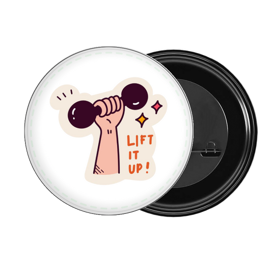badge pin for bag workout gym pilates 25