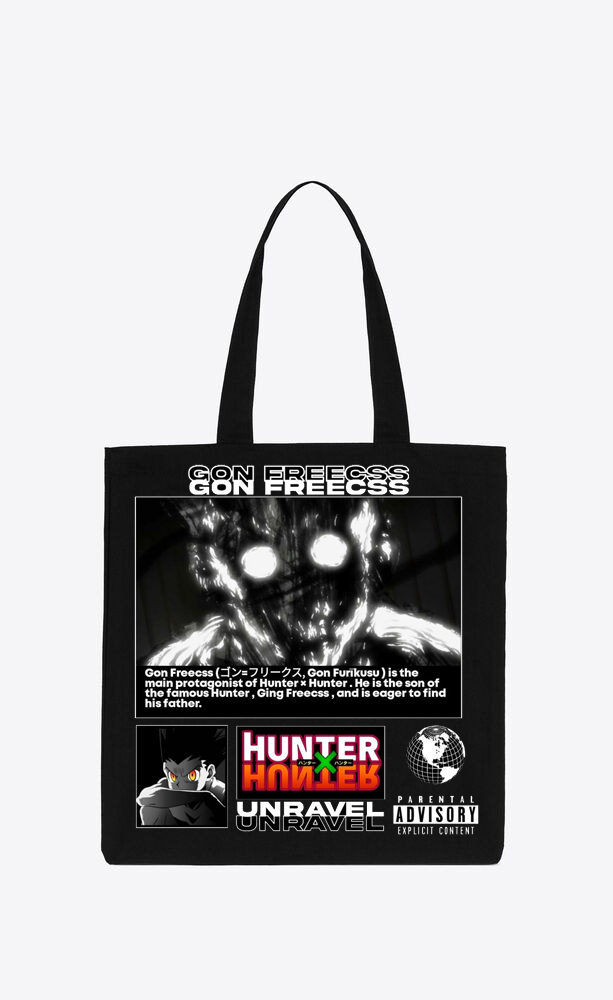 Hunter × Hunter tote bag Black 25