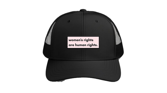Baseball cap Black Skincare women's rights are human rights 26