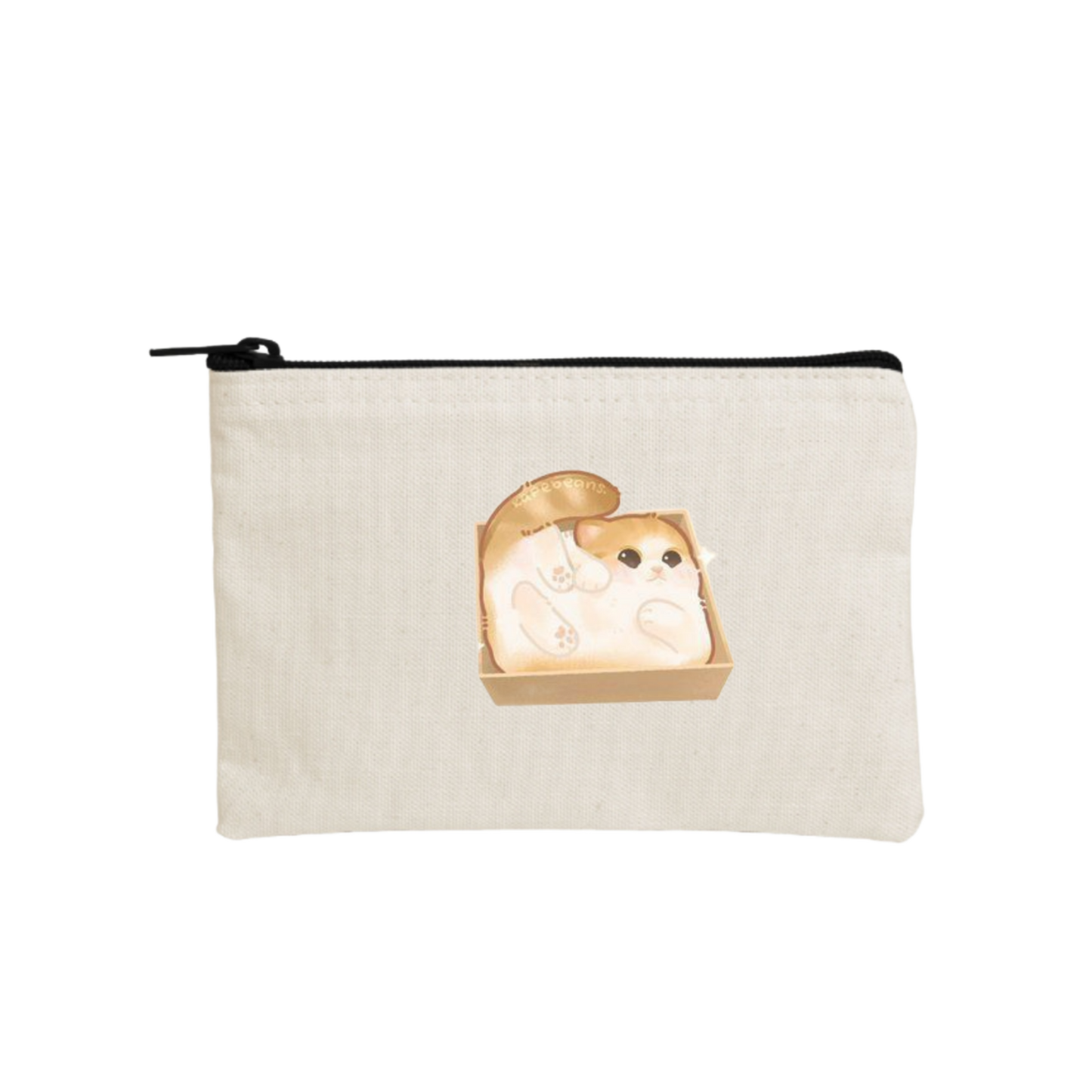 cat wallet pencil case Beige 26
