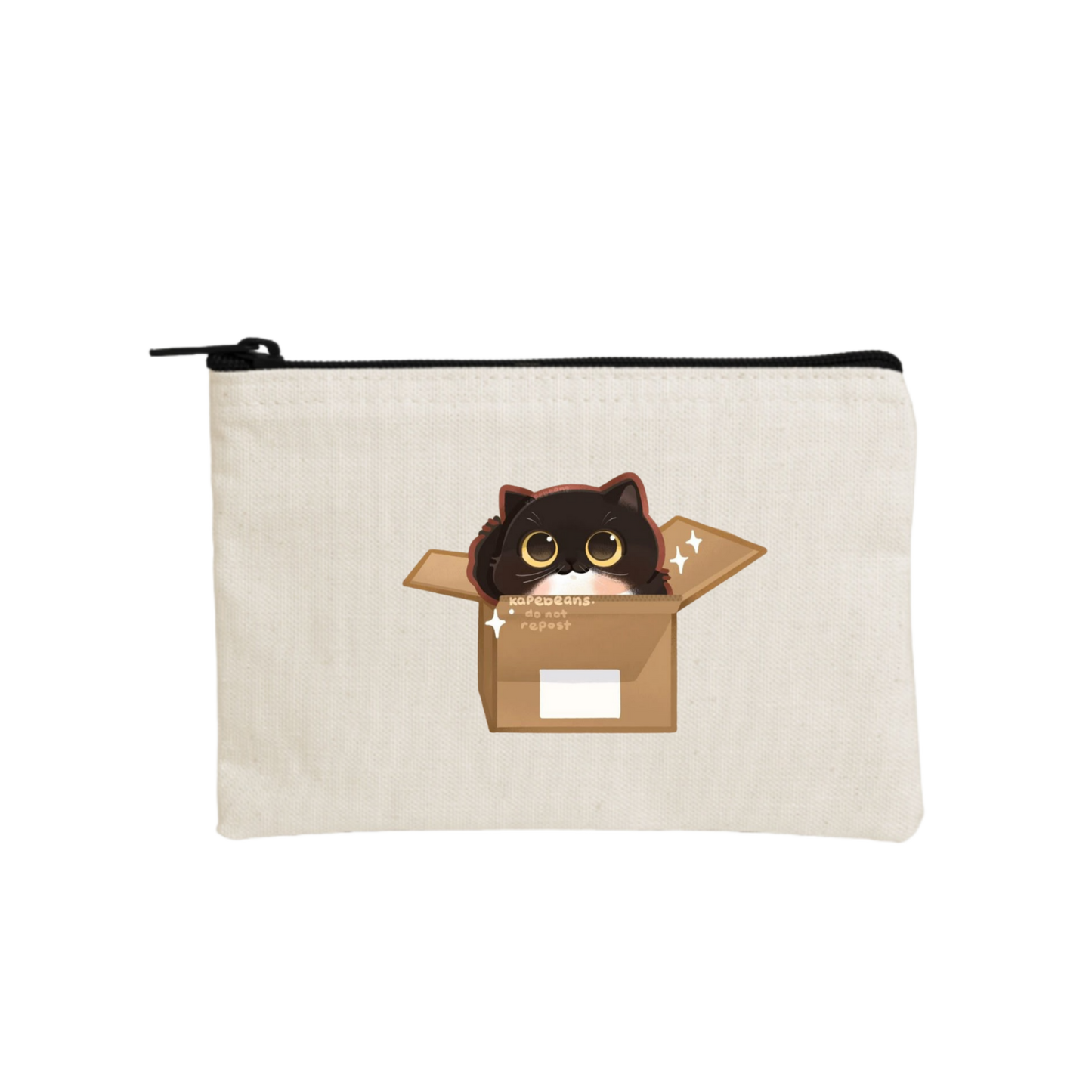 cat wallet pencil case Beige 27