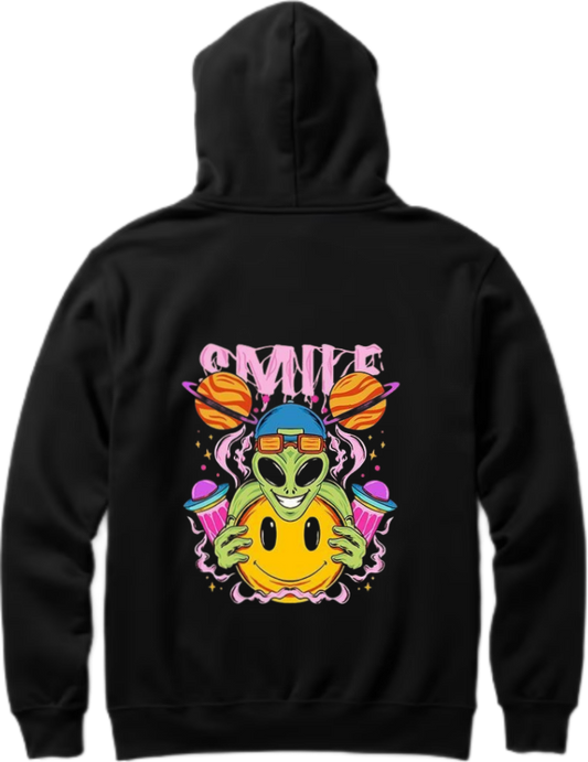 aliens Oversize Hoodie Back Black 20