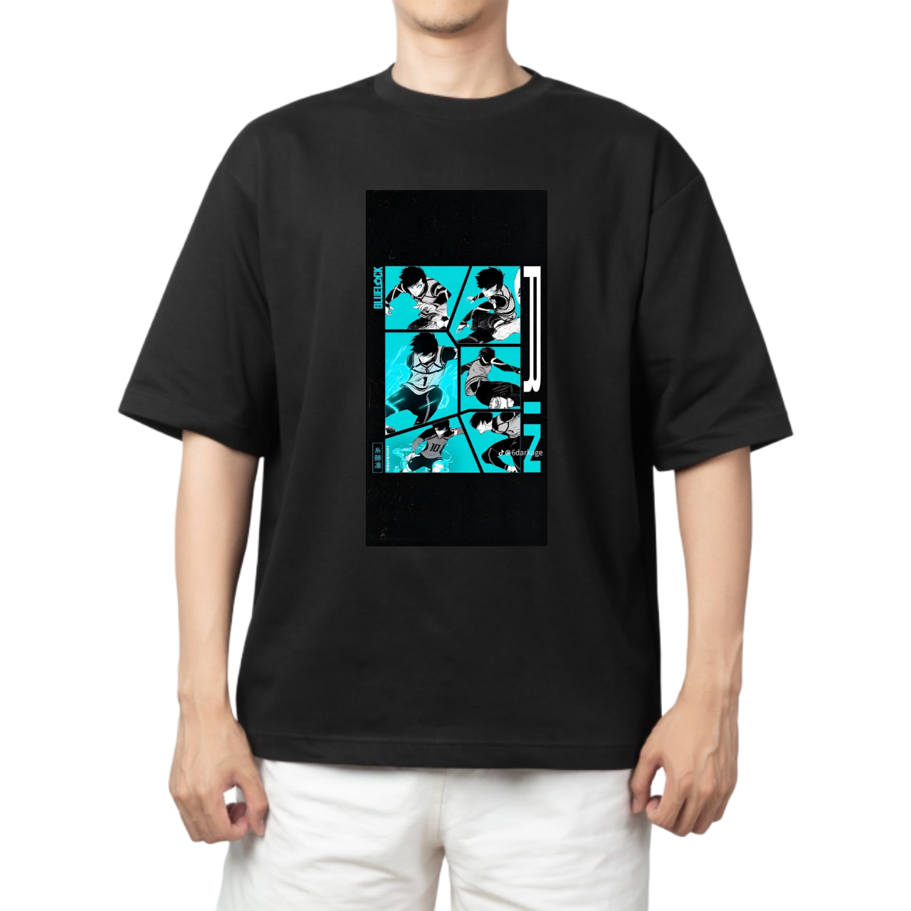 blue lock t- shirt One Size Black 45