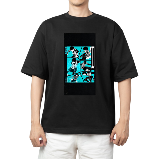 blue lock t- shirt One Size Black 45