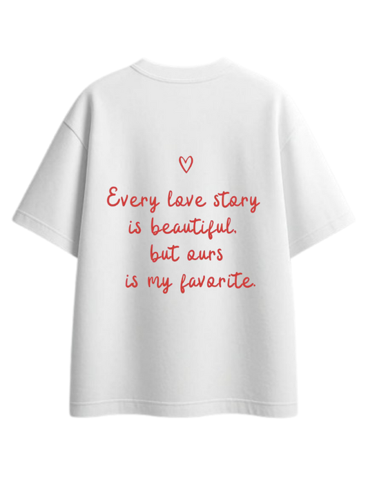 VaIentine coupIe t- shirt White Back 27