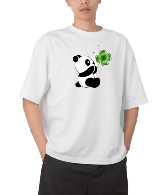 PANDA Oversize Hoodie White 27