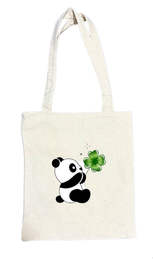 PANDA tote bag beige 27
