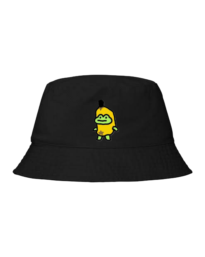 Frog Bucket hat Fishman hat cap Black 27