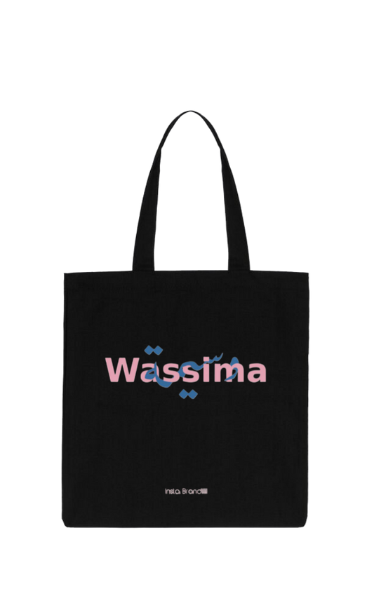 names tote bag Black Wassima 27