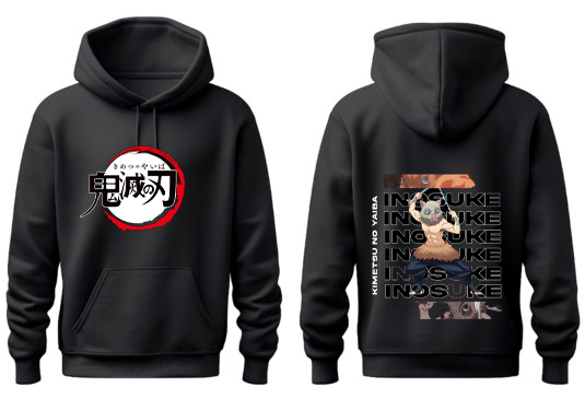 Anime Demon slayer nezuko tanjiro Oversize Hoodie Black 27