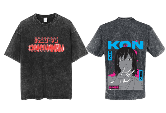 Chainsaw Man t- shirt One Size Washed Back 25