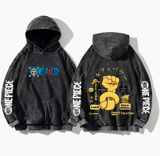 one piece One Size hoodie Washed Back 27