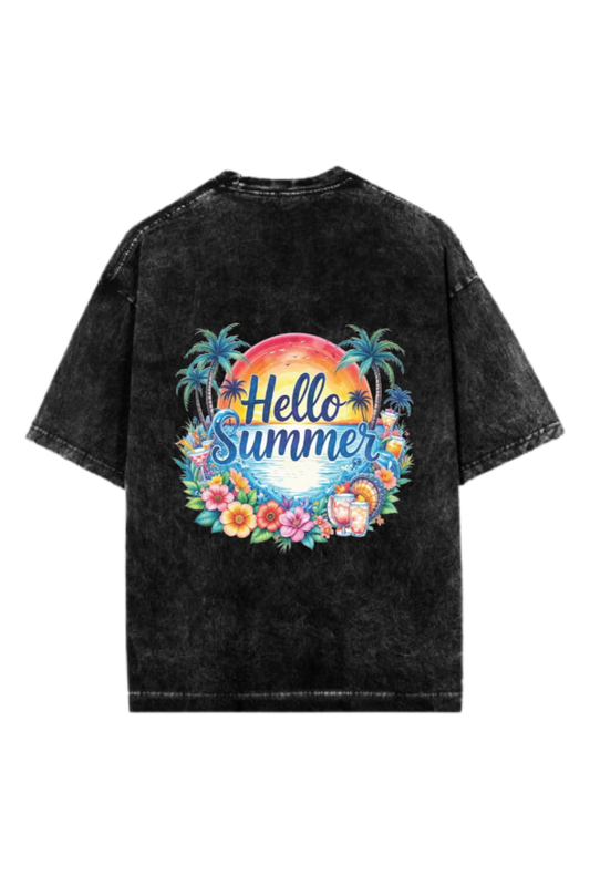 Summer Vibes One Size t- shirt Washed Back 27