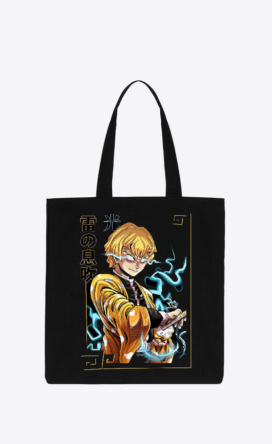 Anime Demon slayer nezuko tanjiro tote bag Black 27
